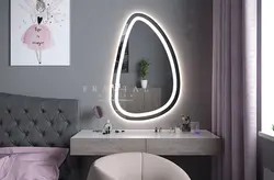 Зеркало с подсветкой в спальню фото