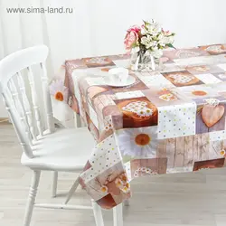 Photo of oilcloth on the kitchen table
