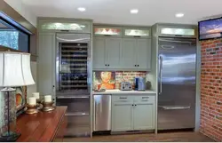 Refrigerator In A Box In The Kitchen Photo