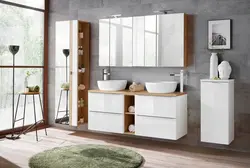 Комплект мебели для ванной комнаты фото