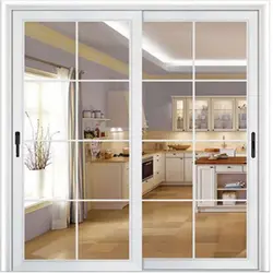 Sliding glass door to the kitchen photo