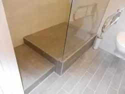 Подиум в ванной для душа фото