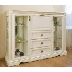 Chest of drawers with display in the living room photo