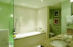 Гипсокартон аралық фотосуреті бар ванна бөлмесі