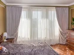 Curtains for bedroom corner windows photo
