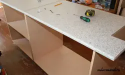 DIY kitchen countertop photo