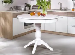 Round White Table For The Kitchen Photo