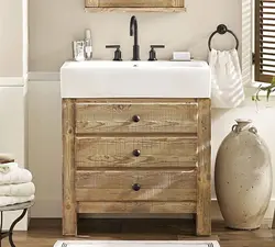 Bathroom Furniture Made Of Wood Photo