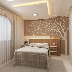 Bedroom walls made of plasterboard photo