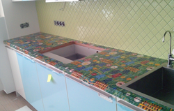 Столешница На Кухне Из Мозаики Фото