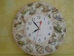 DIY kitchen clock photo