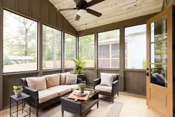 Living room in the extension to the house photo