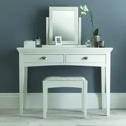 Console with mirror in the bedroom photo