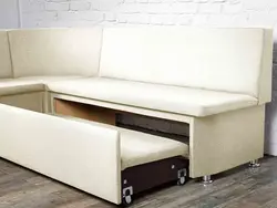 Corner sofa for the kitchen folding photo