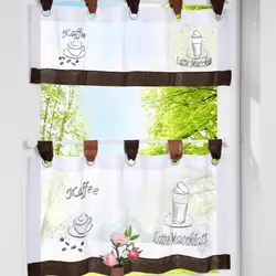 Curtains for the kitchen with hinges photo