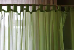 Curtains for the kitchen with hinges photo