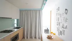 Niche For Curtains In The Kitchen Photo