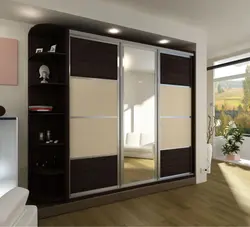 Photo of wenge wardrobes in the hallway