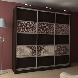 Photo of wenge wardrobes in the hallway