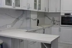 Столешница для кухни мрамор белый фото