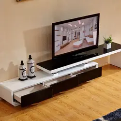 TV console in the living room photo