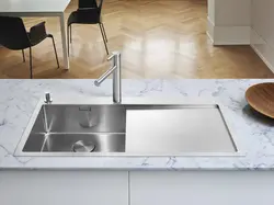 Sink With Drainer In The Kitchen Photo