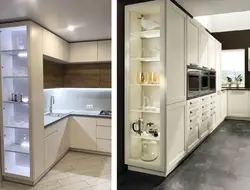 Cabinet for appliances in the kitchen photo
