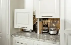 Cabinet for appliances in the kitchen photo