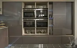 Cabinet For Appliances In The Kitchen Photo
