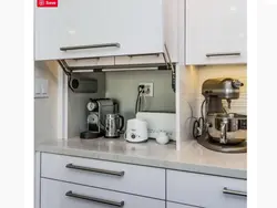 Шкаф для техники на кухне фото