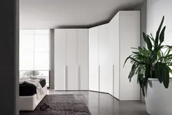 White corner wardrobe for bedroom photo