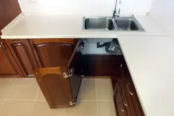 Kitchen sink cabinet photo
