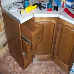 Kitchen sink cabinet photo