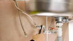 Kitchen sink hose photo