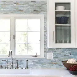 Tiles by the window in the kitchen photo