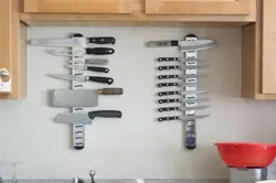 Magnet For Knives Photo In The Kitchen