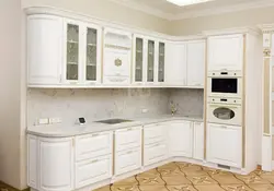 Кухни Белые С Золотой Патиной Фото