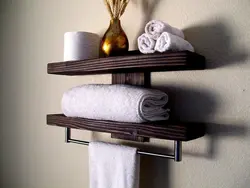 Bathroom Shelf For Towels Photo