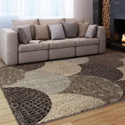 Rug for the sofa in the living room photo