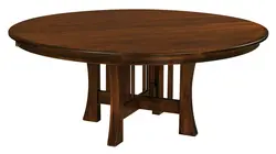 Round wooden tables for the kitchen photo