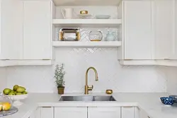 Herringbone tiles for kitchen backsplash photo