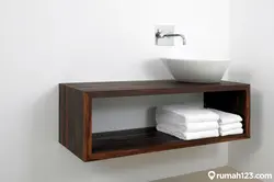 Полка под раковину в ванной фото