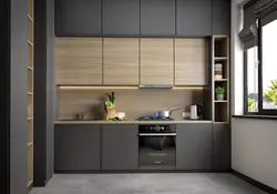 Photo of a kitchen made of chipboard and mdf