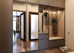 Hallway cabinet with lighting photo
