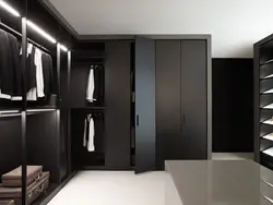 Hallway cabinet with lighting photo