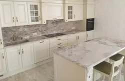 Акси countertop ошхона мармар беж