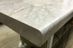 Столешница для кухни мрамор бежевый фото