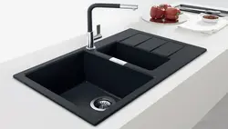Мойка для кухни черного цвета фото