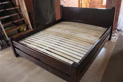 Photo of 2 wooden beds