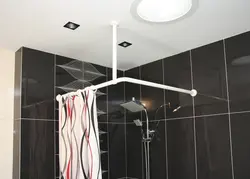 Штанга с душем для ванной фото